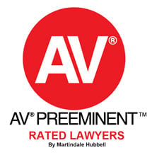 AV Preeminent Rated Lawyers By Martindale Hubbell